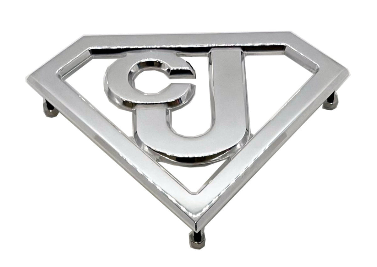 Metallauto-Emblem passt Jeep Billet CNC 6061 Aluminium 7.5'x 5,5' Poliert USA