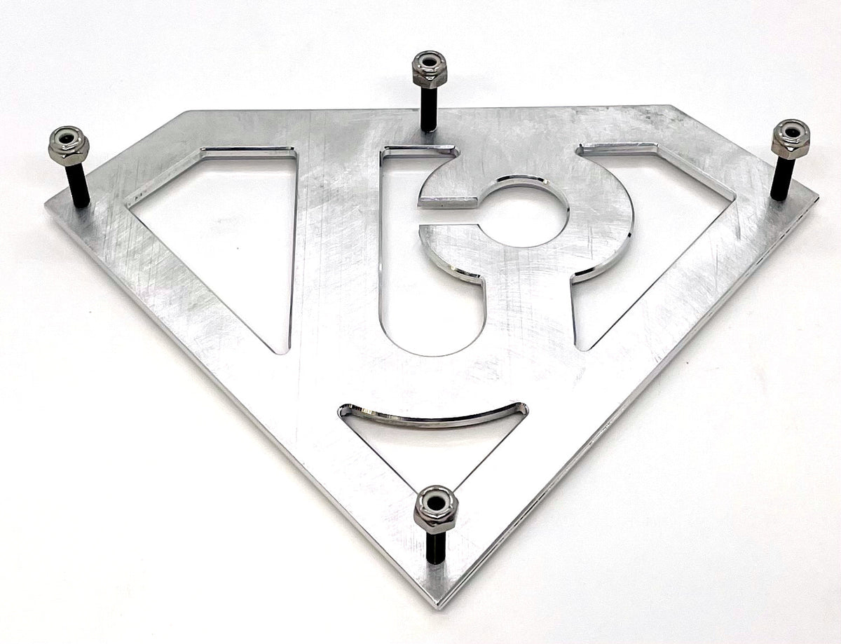 Metallauto-Emblem passt Jeep Billet CNC 6061 Aluminium 7.5'x 5,5' Poliert USA