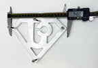 Metallauto-Emblem passt Jeep Billet CNC 6061 Aluminium 7.5'x 5,5' Poliert USA