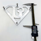 Metallauto-Emblem passt Jeep Billet CNC 6061 Aluminium 7.5'x 5,5' Poliert USA