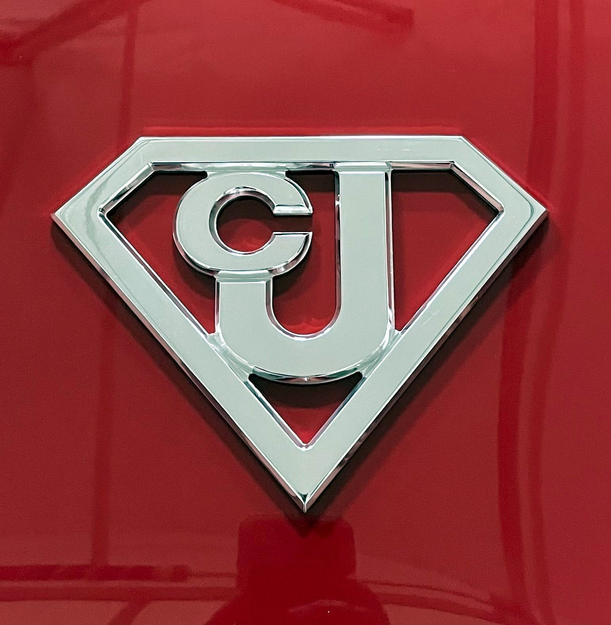 Metallauto-Emblem passt Jeep Billet CNC 6061 Aluminium 7.5'x 5,5' Poliert USA