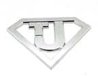 Metallauto-Emblem passt Jeep Billet CNC 6061 Aluminium 7.5'x 5,5' Poliert USA