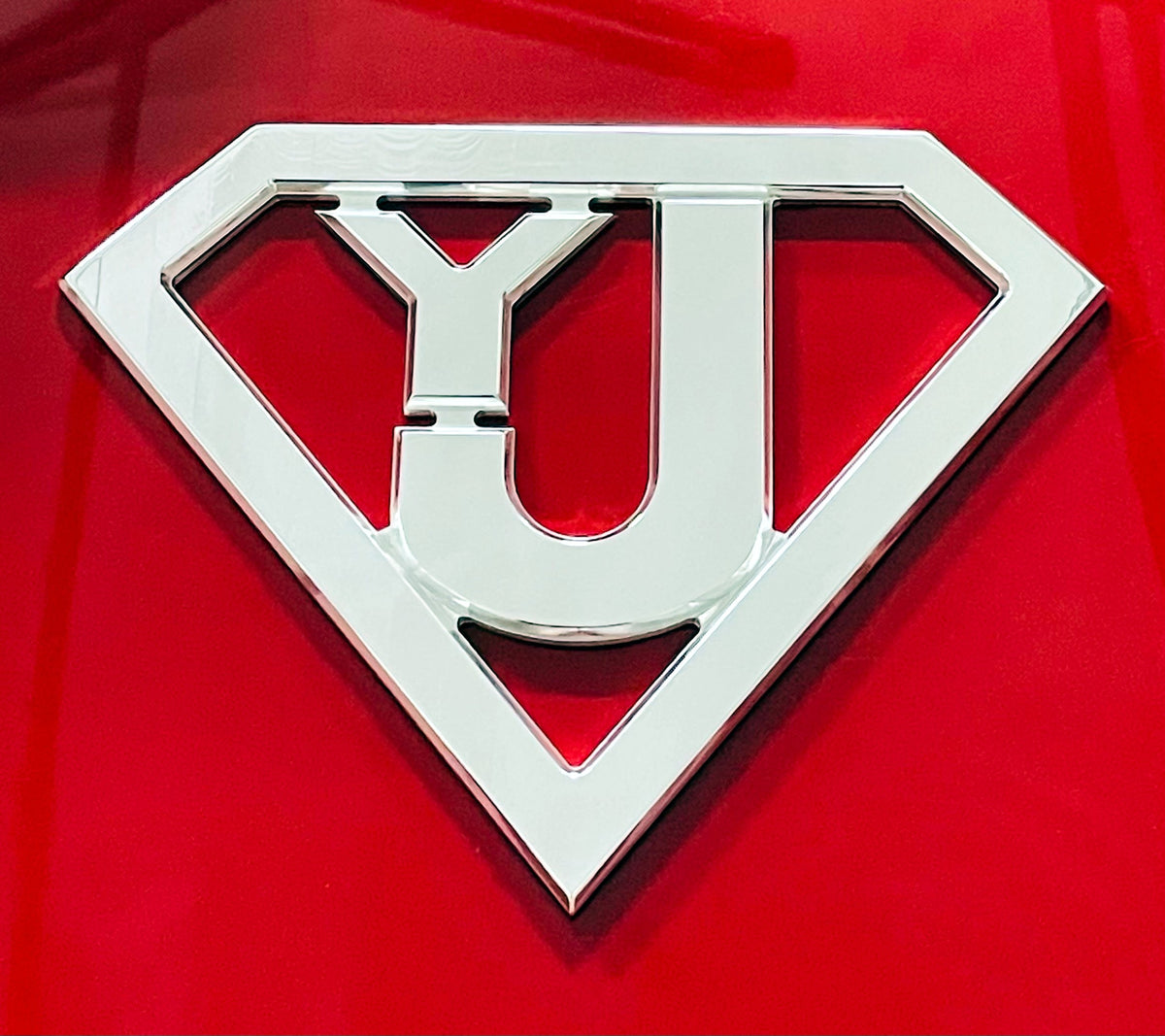 Metallauto-Emblem passt Jeep Billet CNC 6061 Aluminium 7.5'x 5,5' Poliert USA
