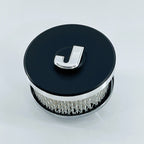 Custom Billet Aluminium Black 4' Round Air Cleaner Lid Fits Jeep, Pontiac, VW