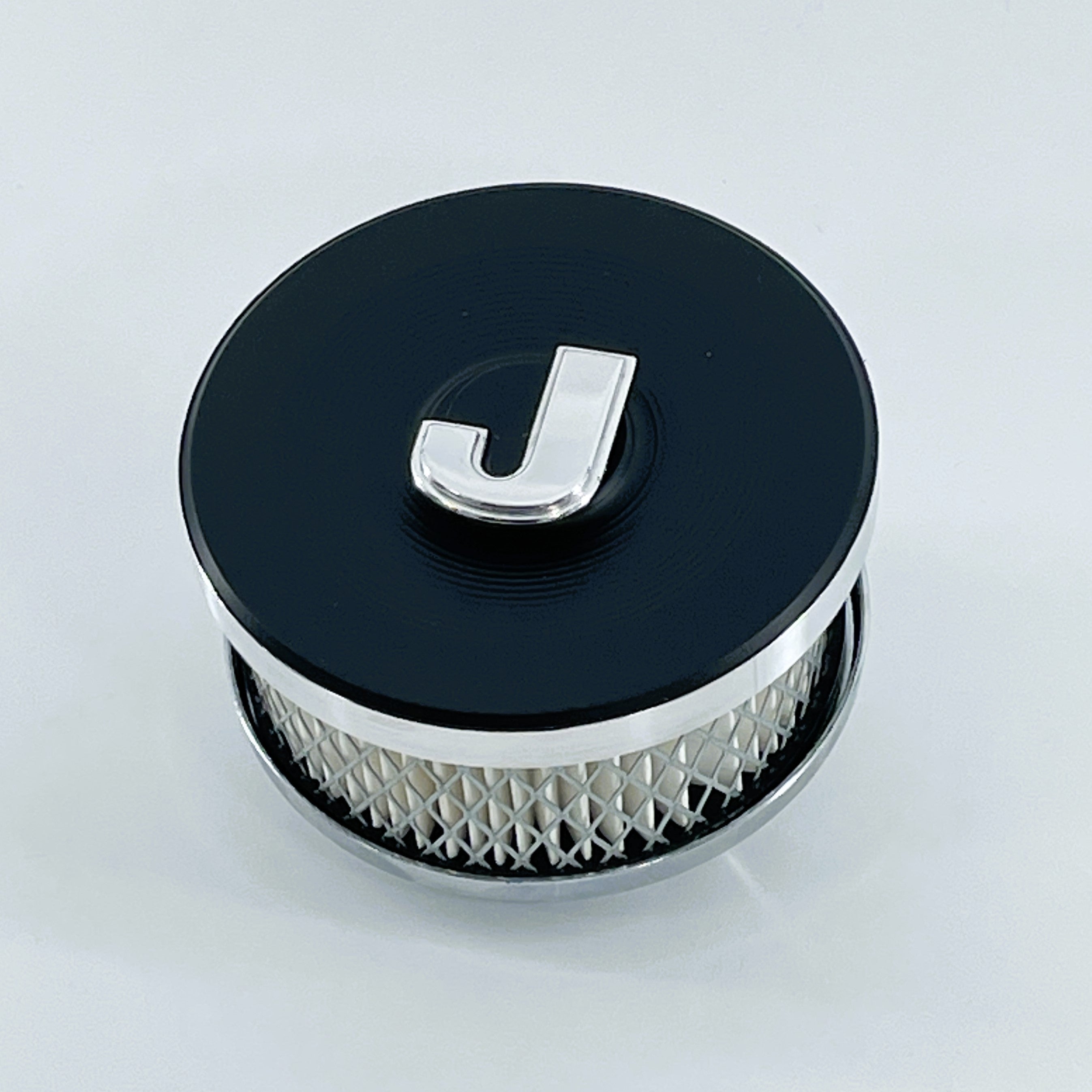 Custom Billet Aluminium Black 4' Round Air Cleaner Lid Fits Jeep, Pontiac, VW