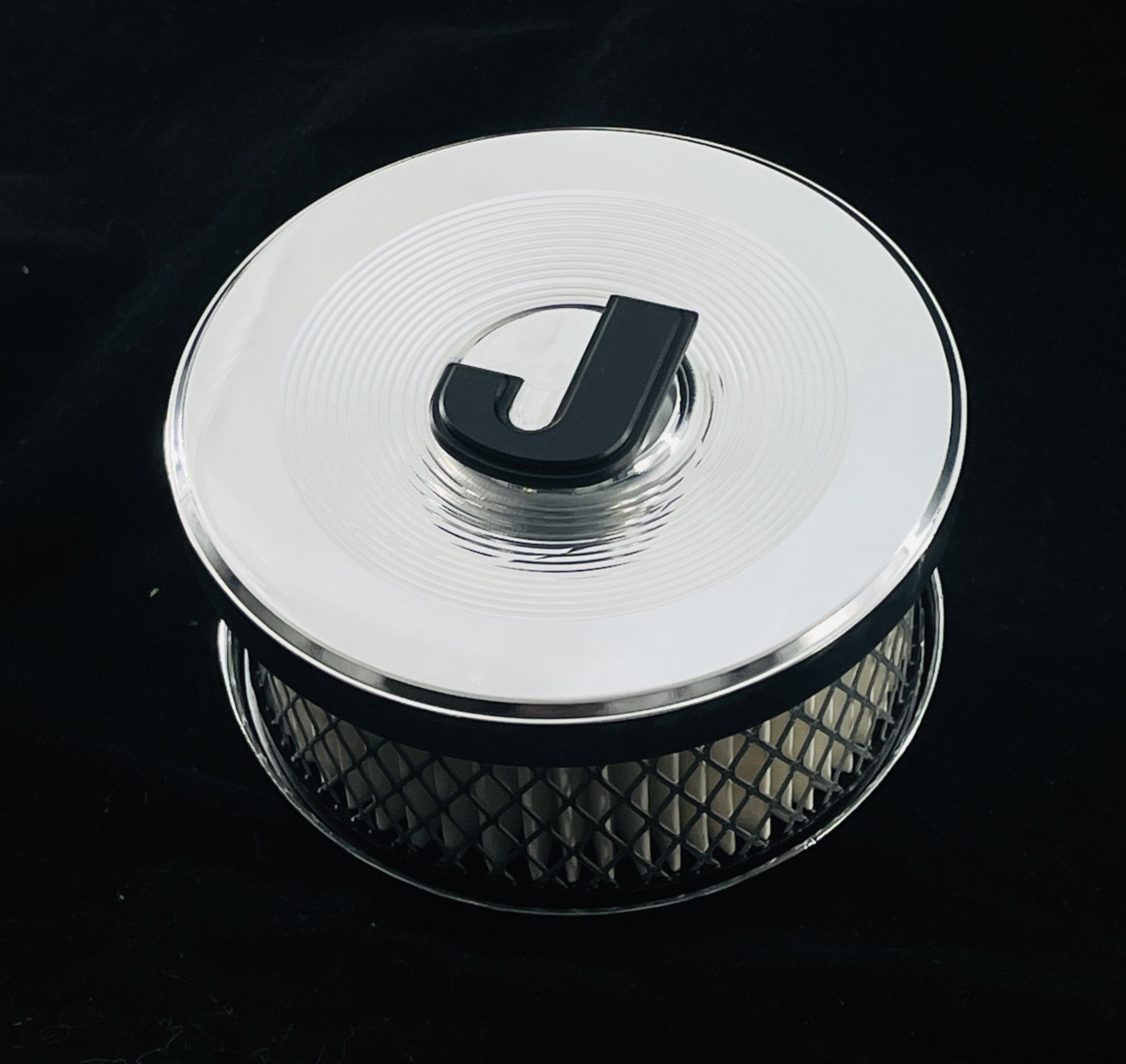 Custom Billet Aluminium 4' Round Air Cleaner Lid und Hold Down Bolt passt auf Jeep