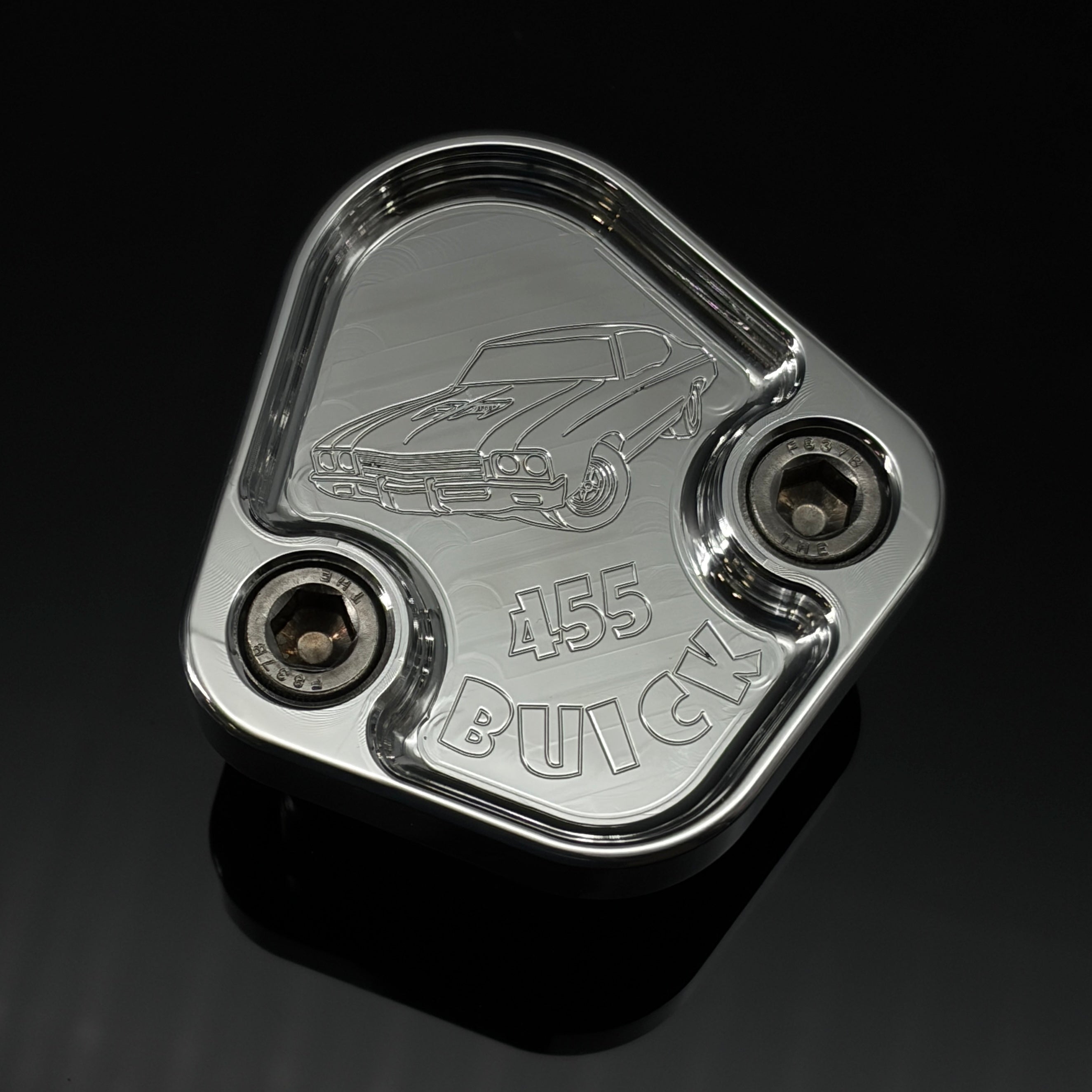 Kraftstoffpumpe Block Off Plate Buick 455 350 GS Skylark 6061 USA F076-BS31