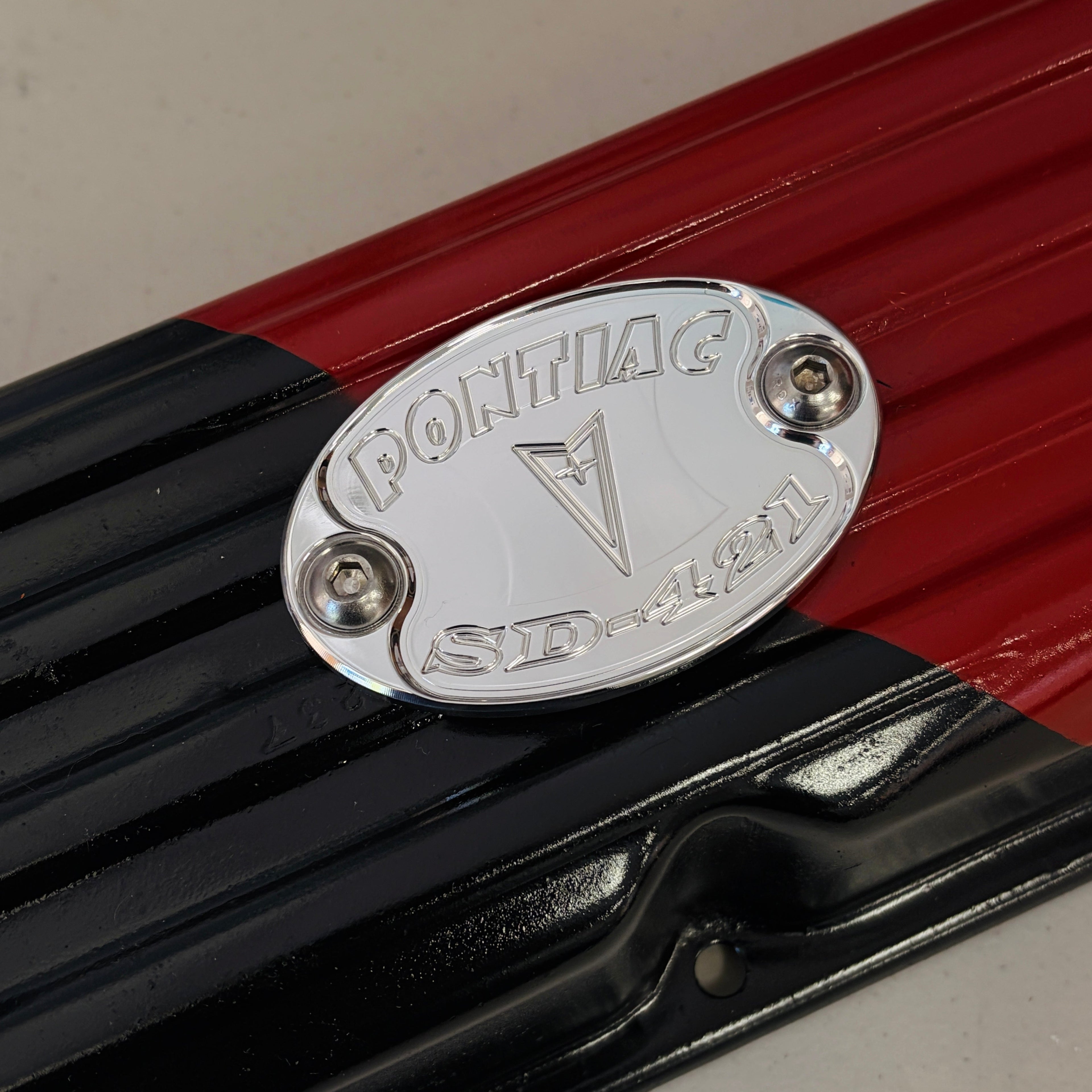 Mad4Metal Pontiac SD-421 Super Duty Billet Aluminium Badge CNC USA