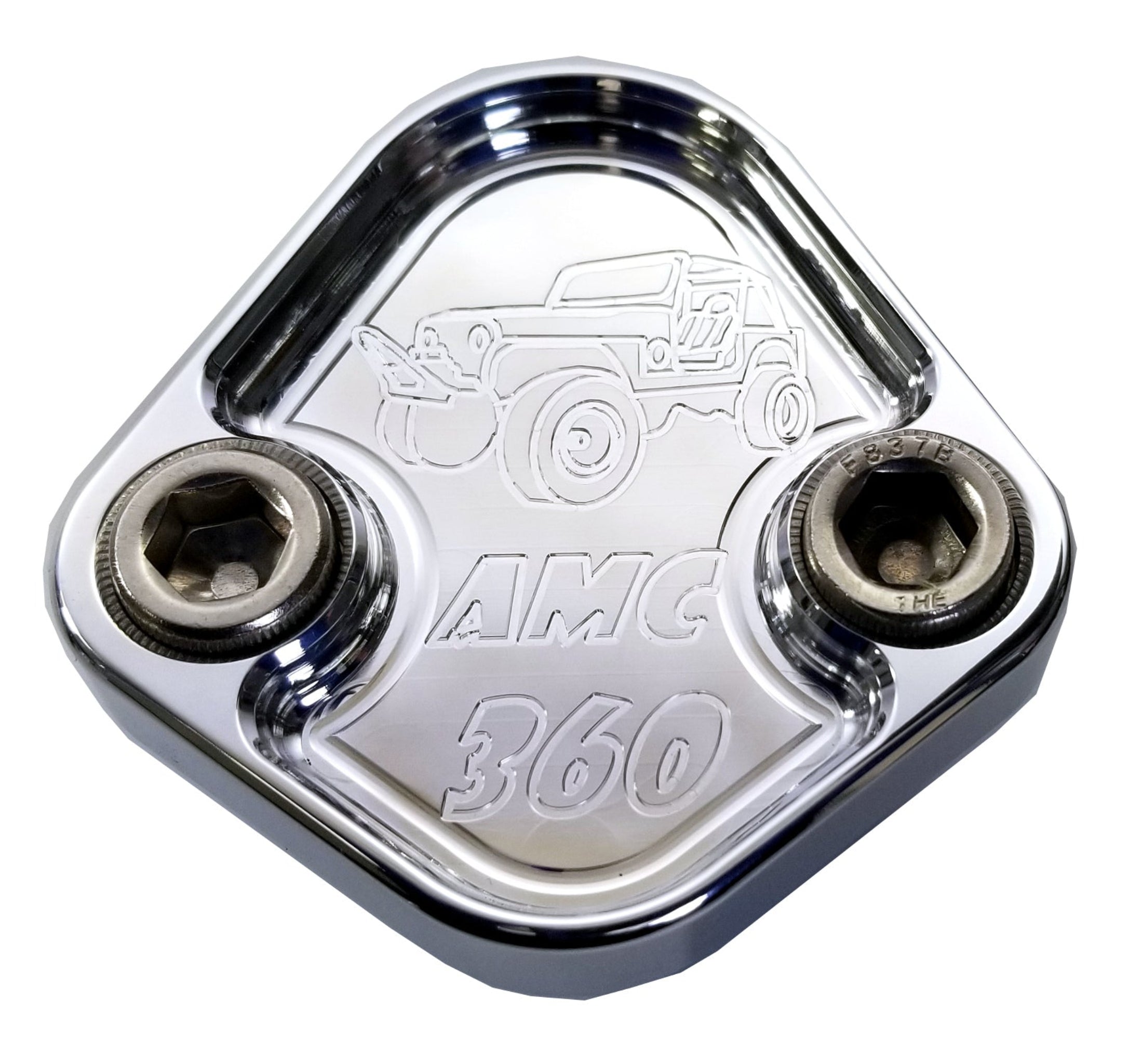 Kraftstoffpumpe Block Off Platte passt Jeep AMC 360 CJ5 CJ7 Motoren Billet 6061 CNC USA