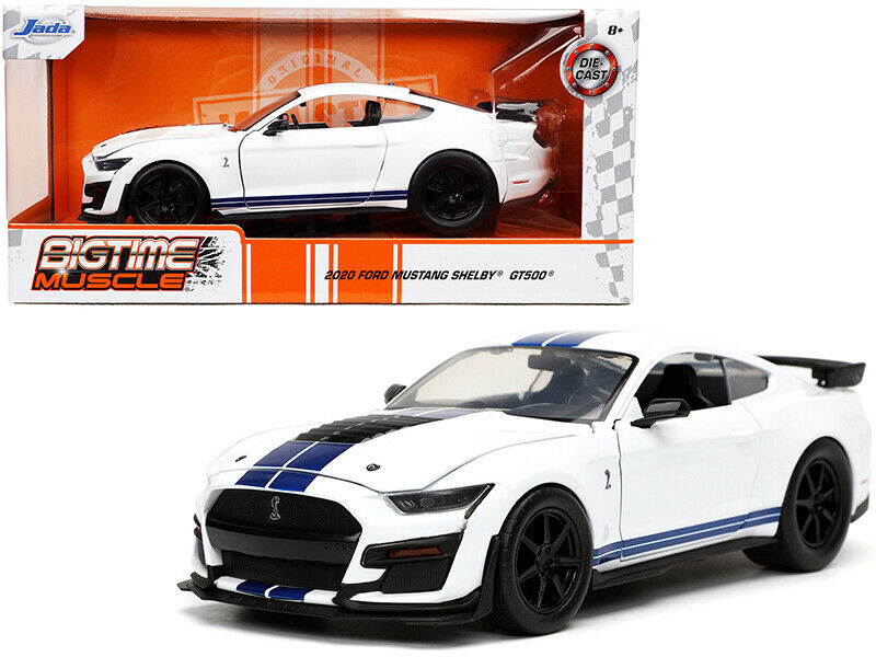 Jada Toys Bigtime Muscle 2020 Ford Mustang Shelby GT500 Weißes Item 32663 1:24