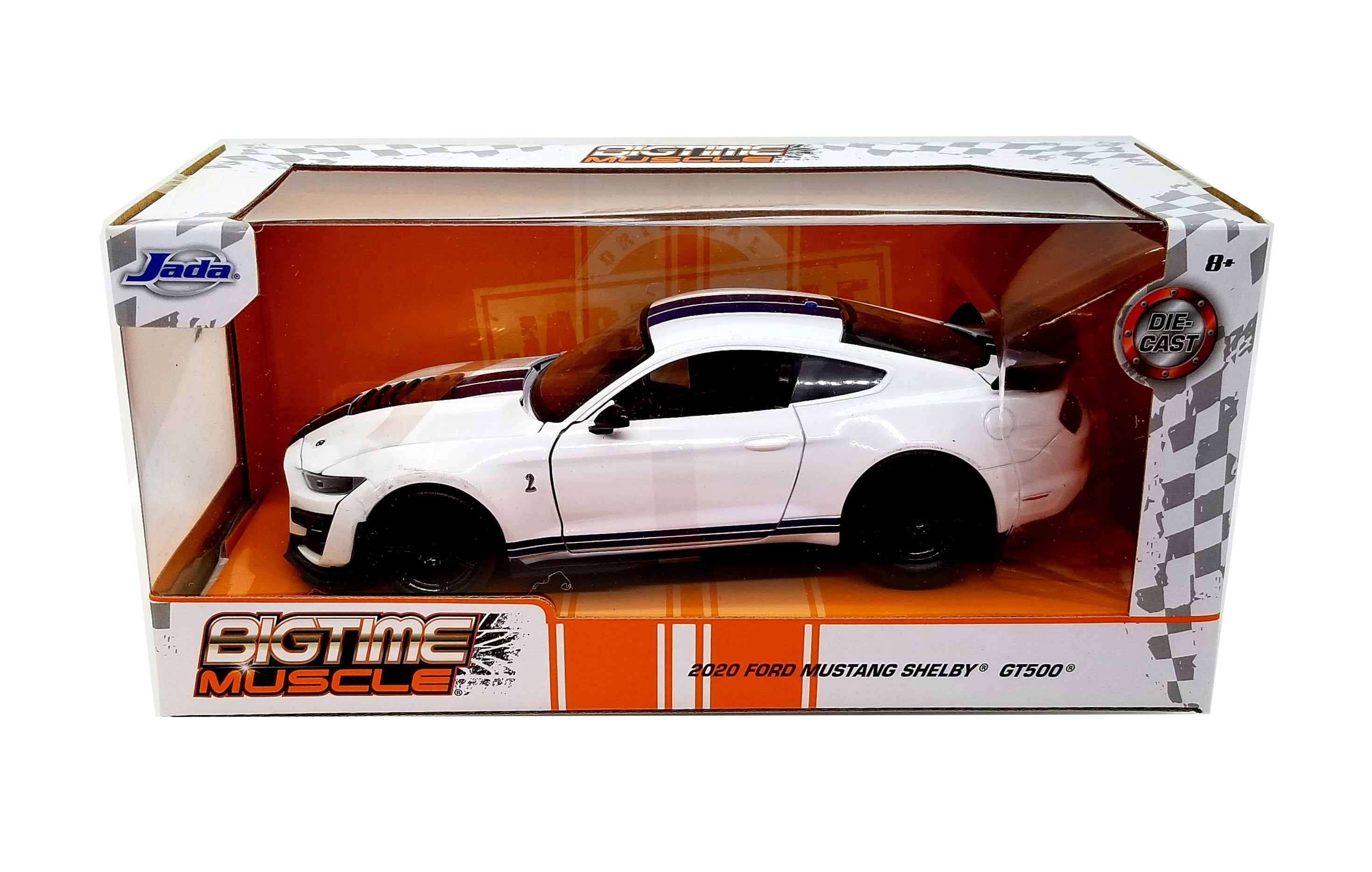Jada Toys Bigtime Muscle 2020 Ford Mustang Shelby GT500 Weißes Item 32663 1:24