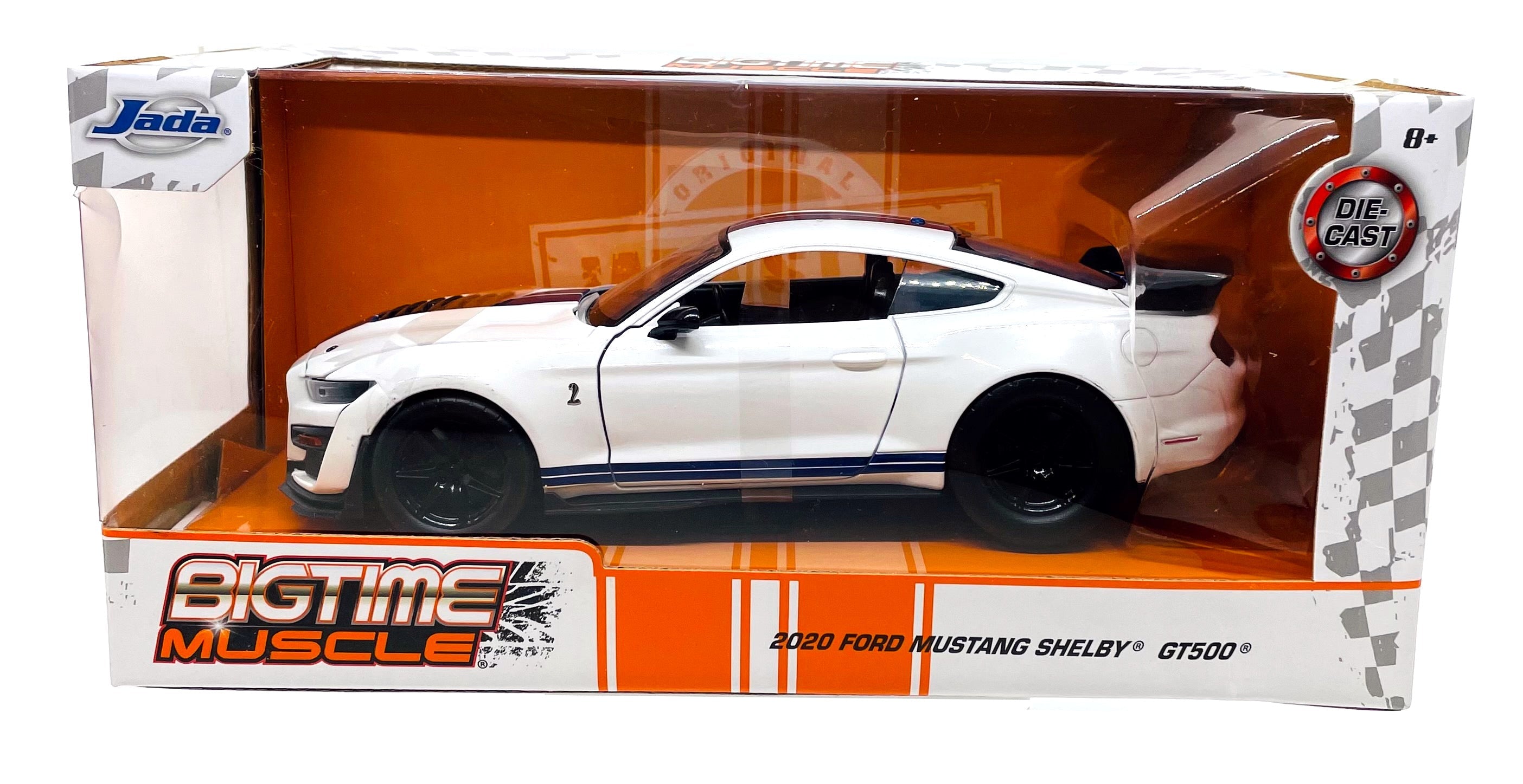 Jada Toys Bigtime Muscle 2020 Ford Mustang Shelby GT500 Weißes Item 32663 1:24