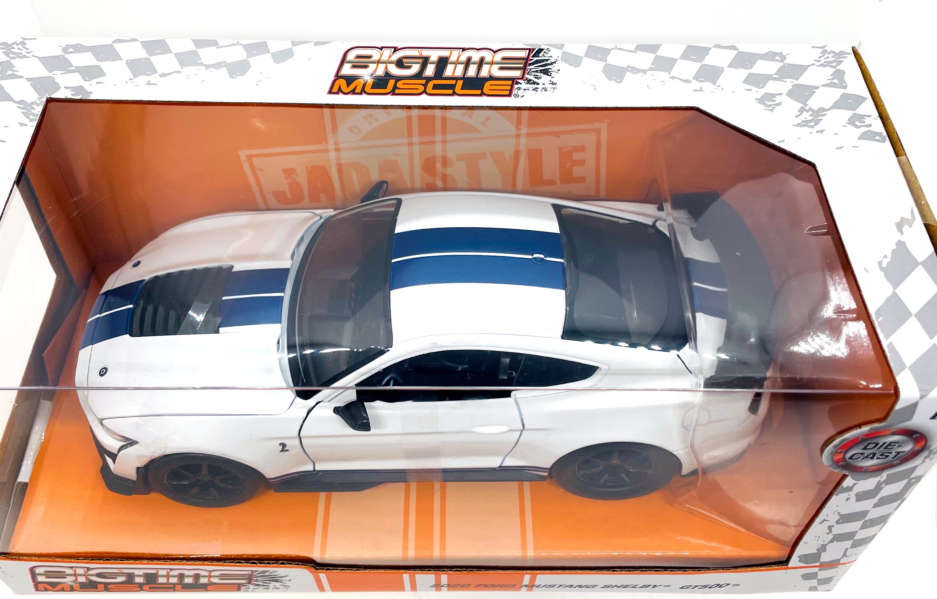 Jada Toys Bigtime Muscle 2020 Ford Mustang Shelby GT500 Weißes Item 32663 1:24