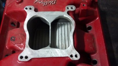 Vergaser-Spacer-Adapter 455 Buick Edelbrock B4B-Einlass zu Holley Stage1