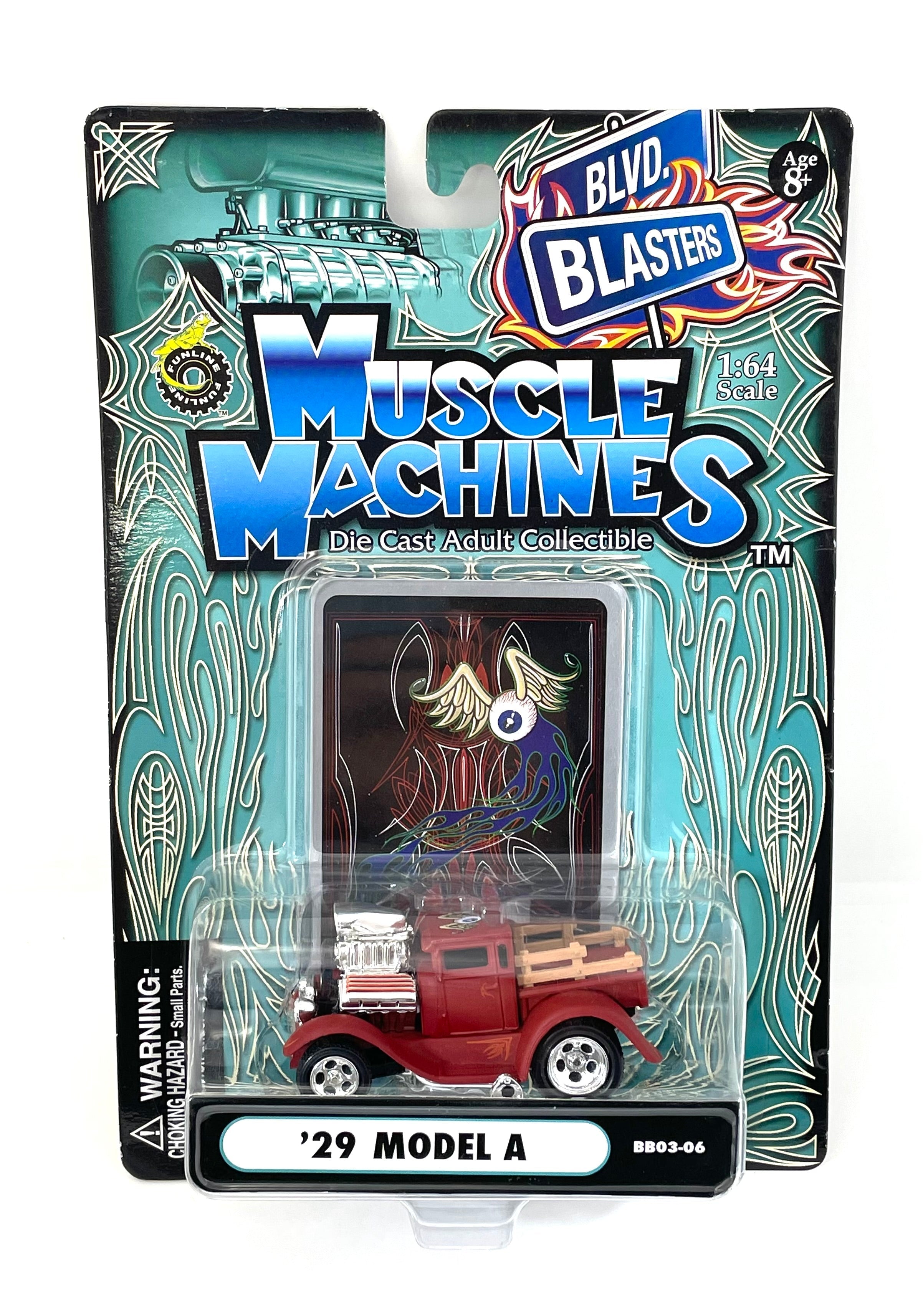 Muskelmaschinen 1929 Modell A Blown Hemi 1:64 Maßstab Diecast Car - Hot Rod Collectible