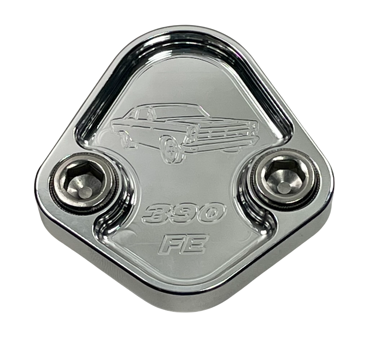 Kraftstoffpumpe Block Off Platte passt Ford Fairlane 390 Motoren Billet 6061 CNC USA