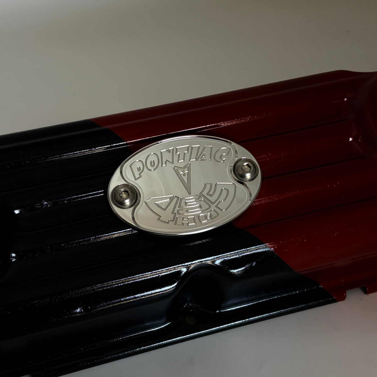 Mad4Metal Pontiac 455 HO Billet Aluminium Badge CNC Machined USA