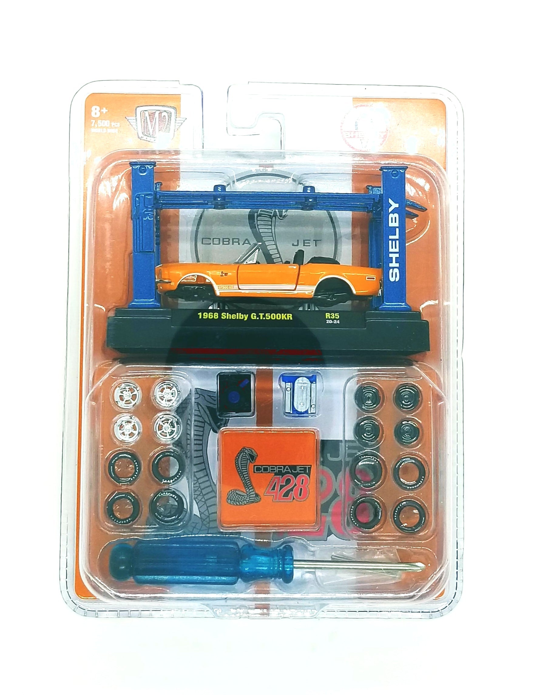 M2 Machines 1 64 Druckgussautos 1968 Shelby G.T. 500KR Model-Kit R35