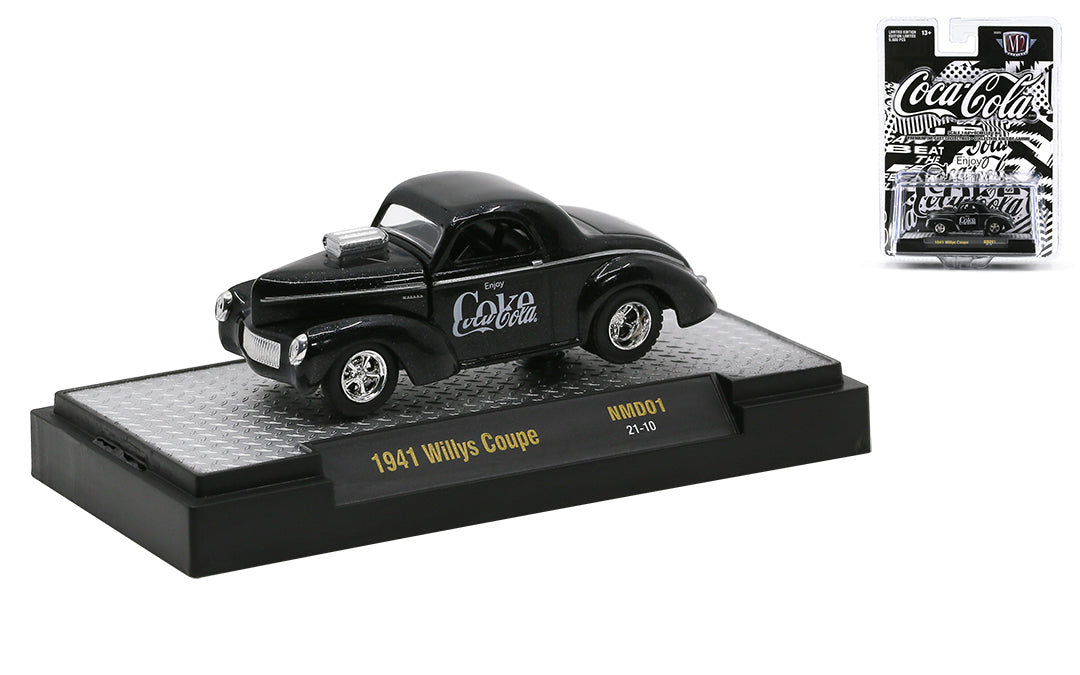 M2 Machines 1 64 Diecast Cars 1941 Willys Coupé Coke Coca Cola Modellauto