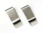 Los von 2 Stainless Steel Money Clip Card Holder Metall Geld Clip Card Holder USA