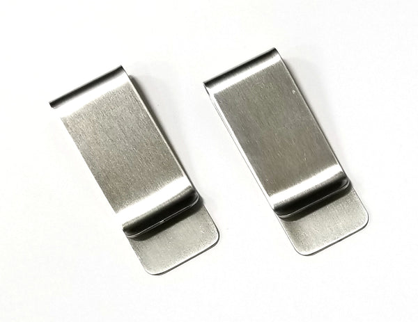 Los von 2 Stainless Steel Money Clip Card Holder Metall Geld Clip Card Holder USA