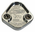 Kraftstoffpumpe Block Off Platte passt Pontiac 400 GTO Lemans Motoren Billet 6061 USA