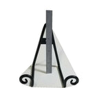 Wire Coaster Holder, Black, 2 Post Heavy Wire Scroll für 4' Round Coasters