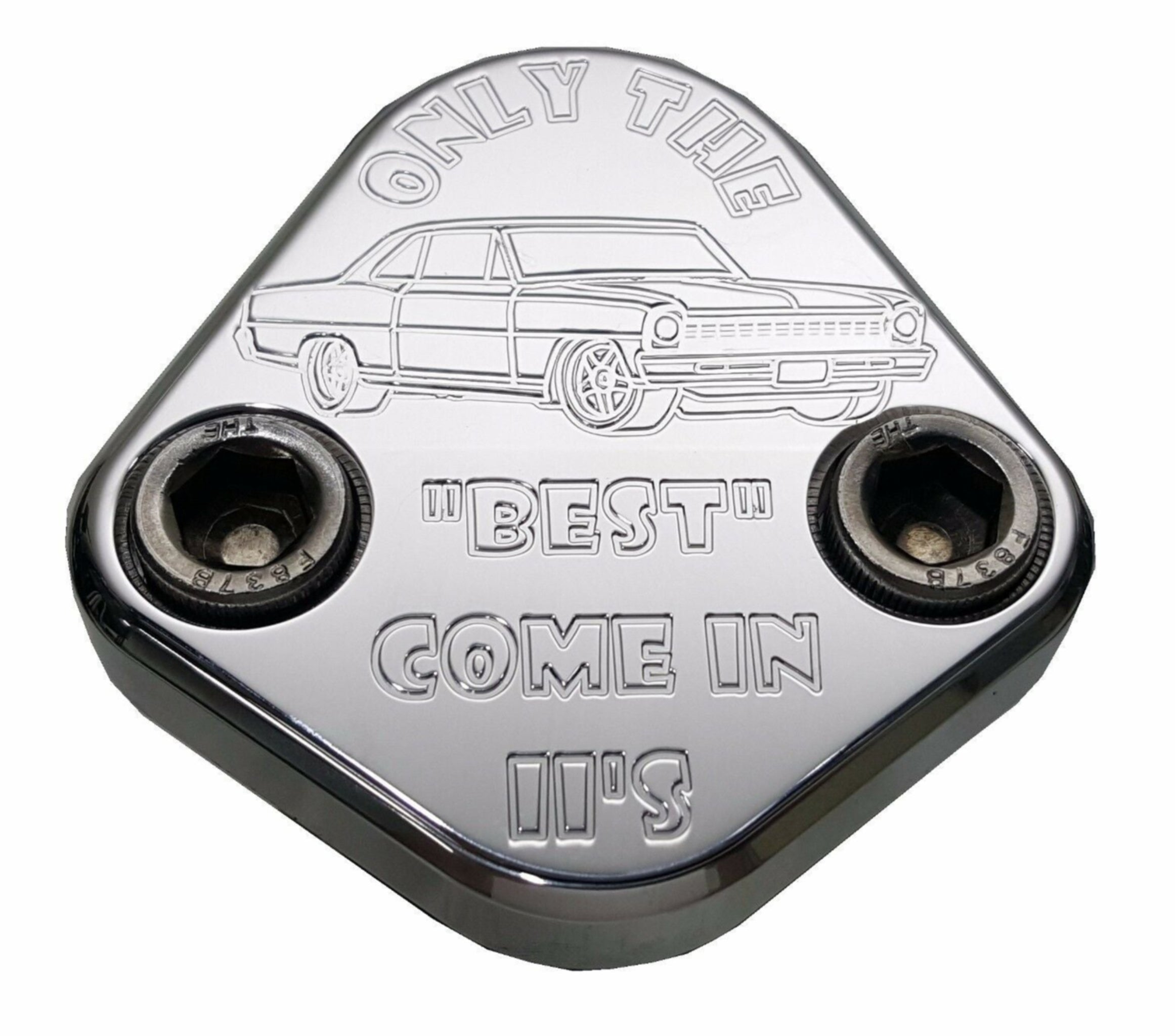 Kraftstoffpumpe Block Off Platte passt SBC 350 Chevy Motoren Billet Aluminium 6061 USA