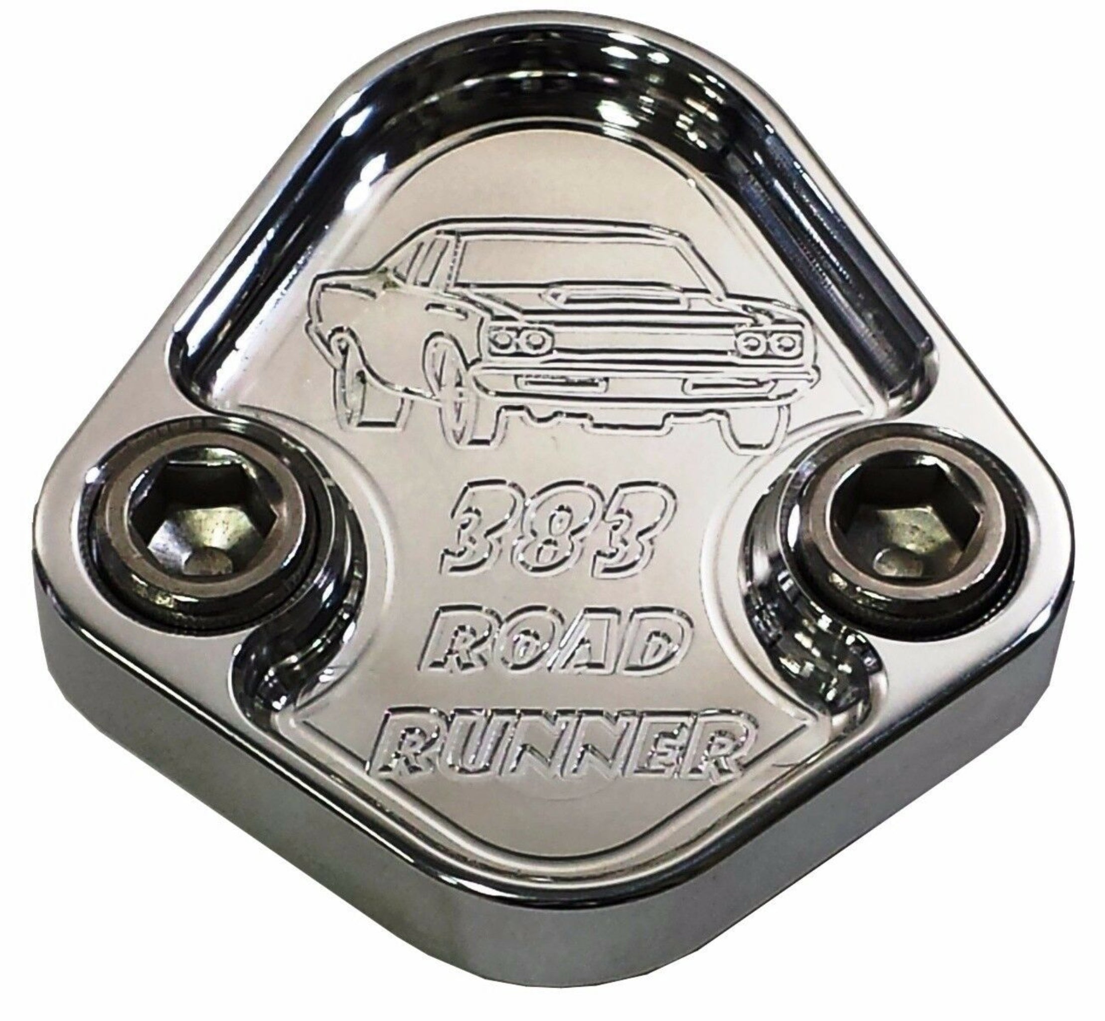 Kraftstoffpumpe Block Off Platte passt Plymouth Mopar Roadrunner 383 Motoren Billet 6061
