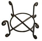 Wire Coaster Holder, Bronze, 4 Post Heavy Wire Scroll für 4' Round Coasters