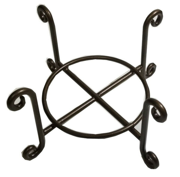 Wire Coaster Holder, Bronze, 4 Post Heavy Wire Scroll für 4' Round Coasters