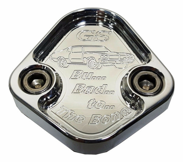 Kraftstoffpumpe Block Off Platte passt 1970 Buick GS 455 Motoren 6061 CNC USA