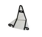 Wire Coaster Holder, Black, 2 Post Heavy Wire Scroll für 4' Round Coasters