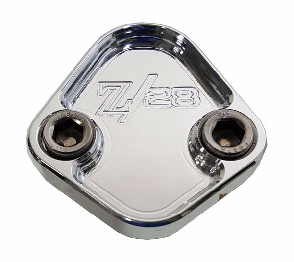Kraftstoffpumpe Block Off Platte passt Chevy Z-28 Camaro Motoren Billet 6061 CNC USA
