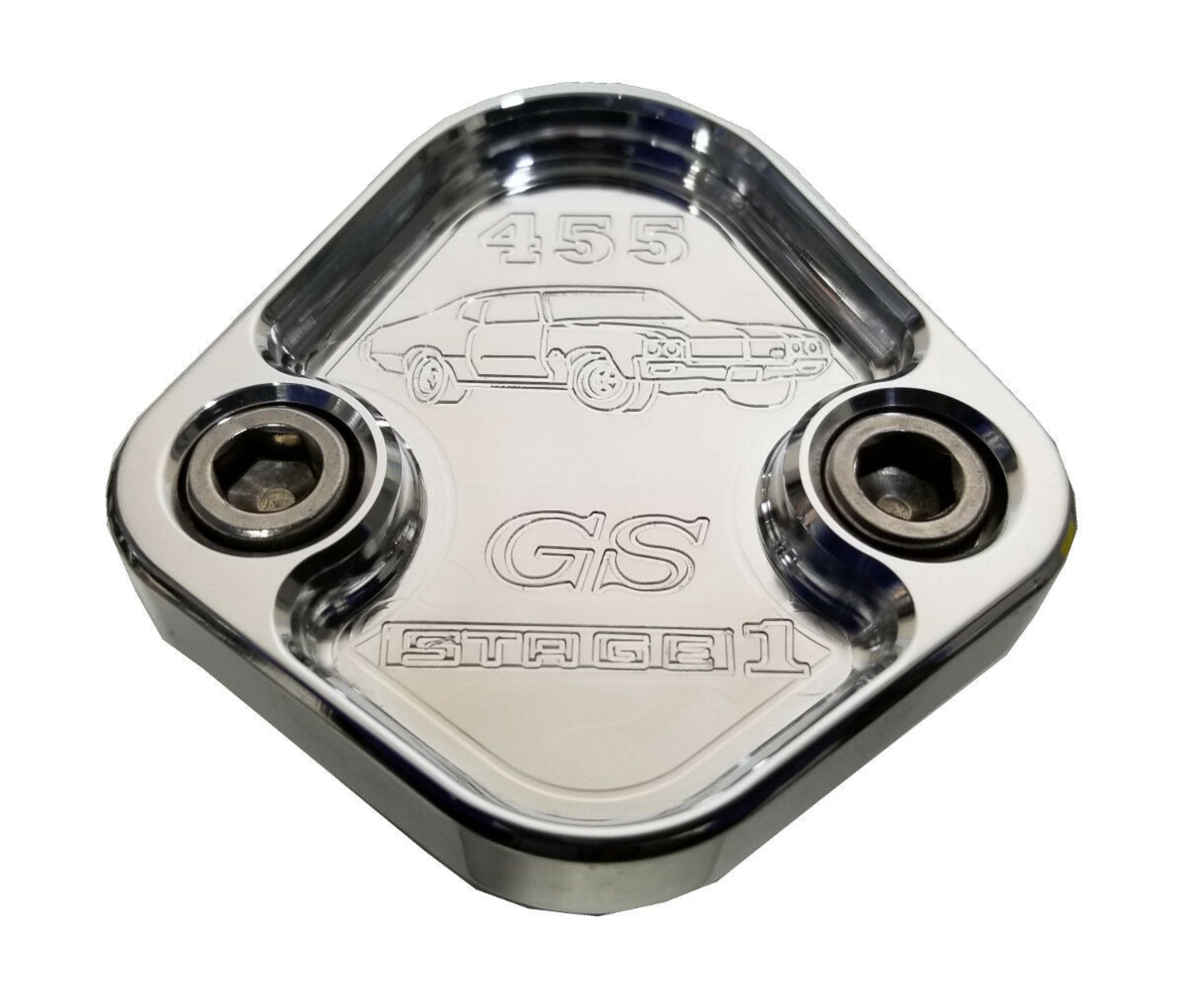 Kraftstoffpumpe Block Off Platte passt Buick 455 GS Stufe1 Motoren Billet 6061 CNC USA