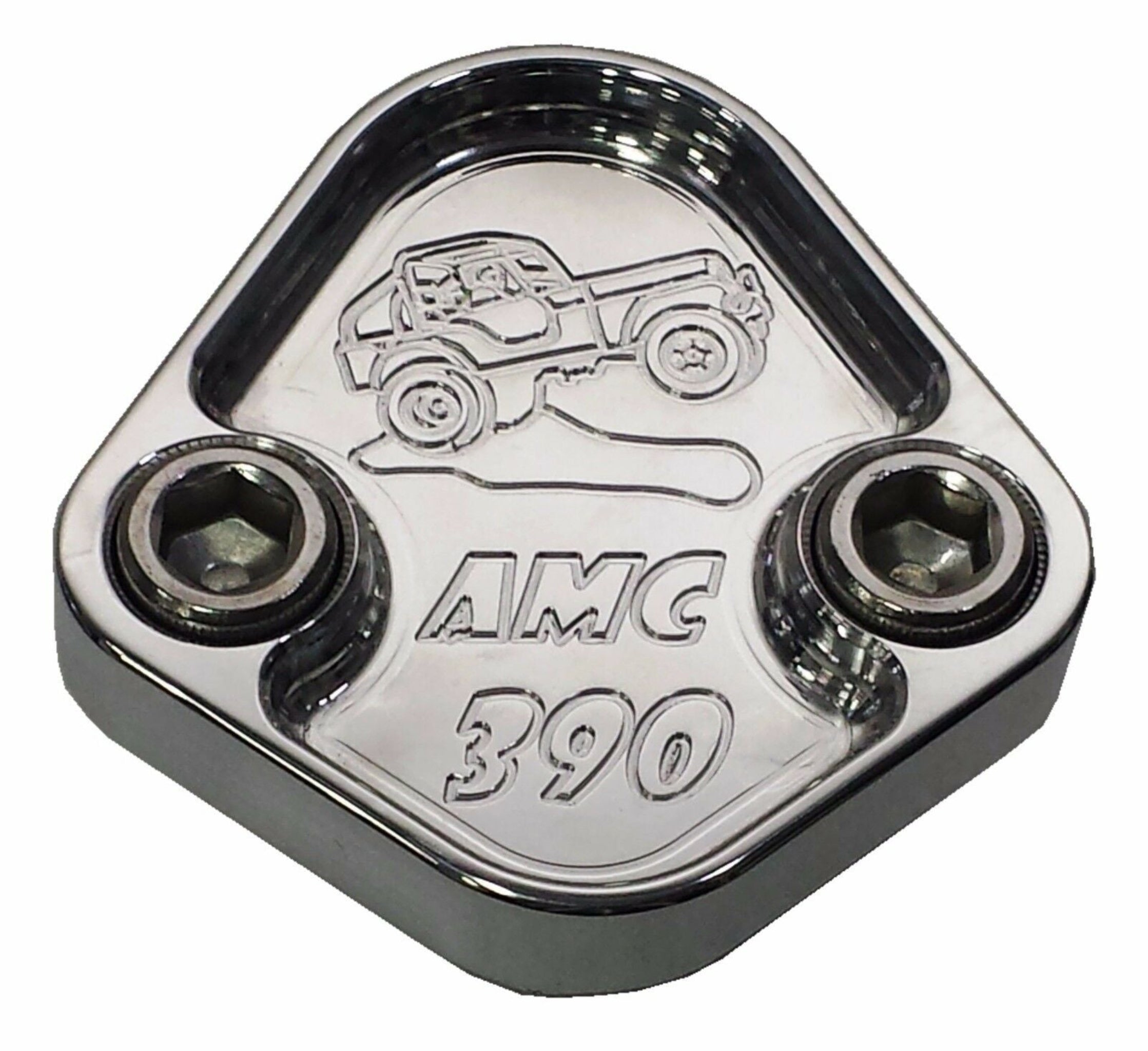 Kraftstoffpumpe Block Off Platte passt Jeep AMC 390 CJ5 CJ7 Motoren Billet 6061 CNC USA