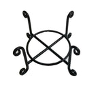 Wire Coaster Holder, Bronze, 4 Post Heavy Wire Scroll für 4' Round Coasters