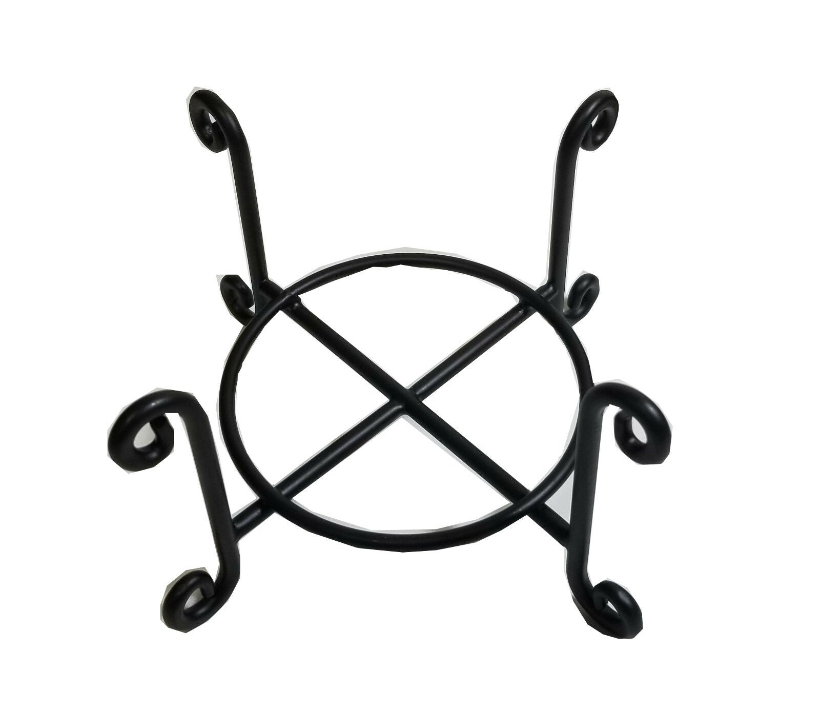Wire Coaster Holder, Bronze, 4 Post Heavy Wire Scroll für 4' Round Coasters