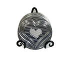 Wire Coaster Holder, Black, 2 Post Heavy Wire Scroll für 4' Round Coasters