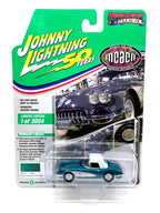 1958 Chevy Corvette Cabrio Johnny Lightning Muscle Cars USA R3 Regal Turquoise Die Cast Car 1:64
