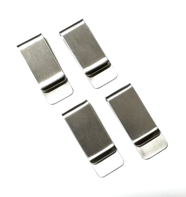 Lot 4 Stainless Steel Money Clip Card Holder Metall Geld Clip Card Holder USA