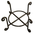 Wire Coaster Holder, Bronze, 4 Post Heavy Wire Scroll für 4' Round Coasters