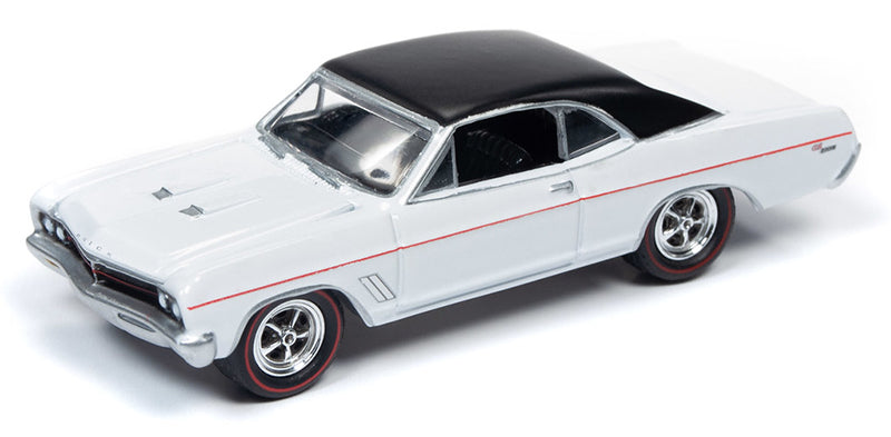 1967 Buick GS400 R1 Johnny Lightning American Snapshots Diorama White Die Cast Modellauto 1:64