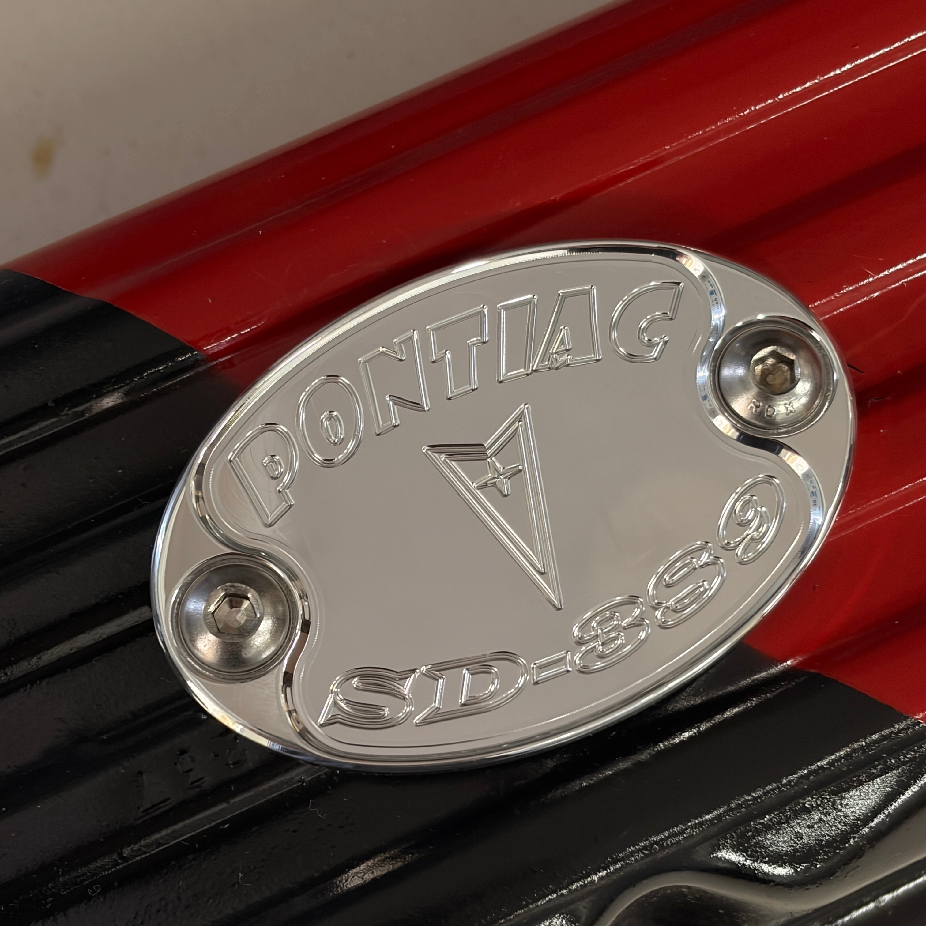 Mad4Metal Pontiac SD-389 Super Duty Billet Aluminium Abzeichen CNC USA