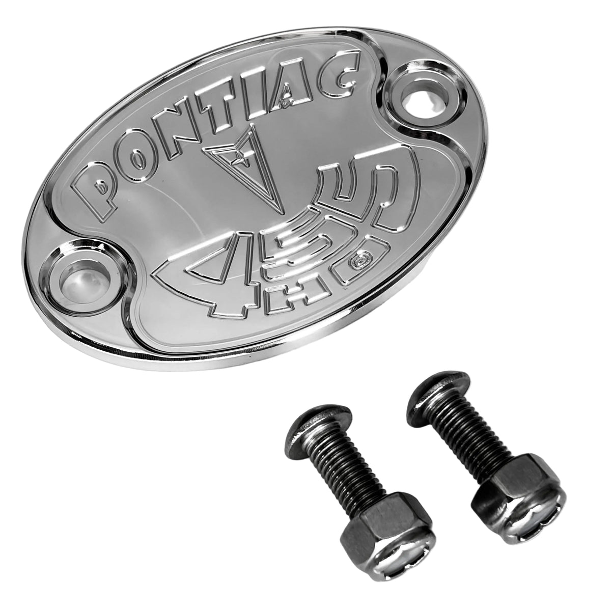 Mad4Metal Pontiac 455 HO Billet Aluminium Badge CNC Machined USA