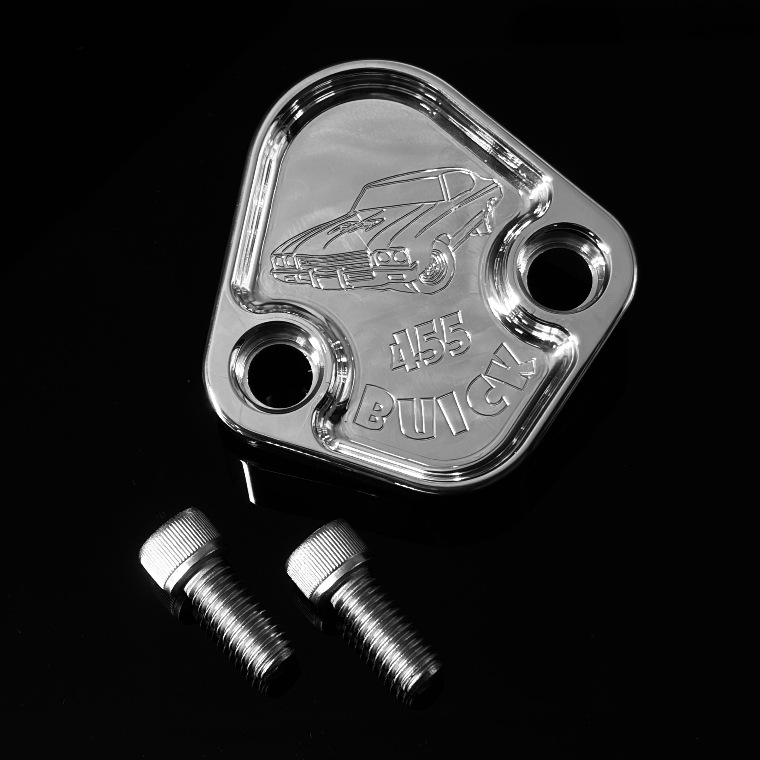 Kraftstoffpumpe Block Off Plate Buick 455 350 GS Skylark 6061 USA F076-BS31
