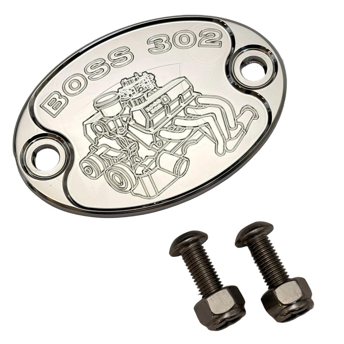 Mad4Metal Ford Boss 302 Billet Aluminium Abzeichen Ventilabdeckung Motor USA