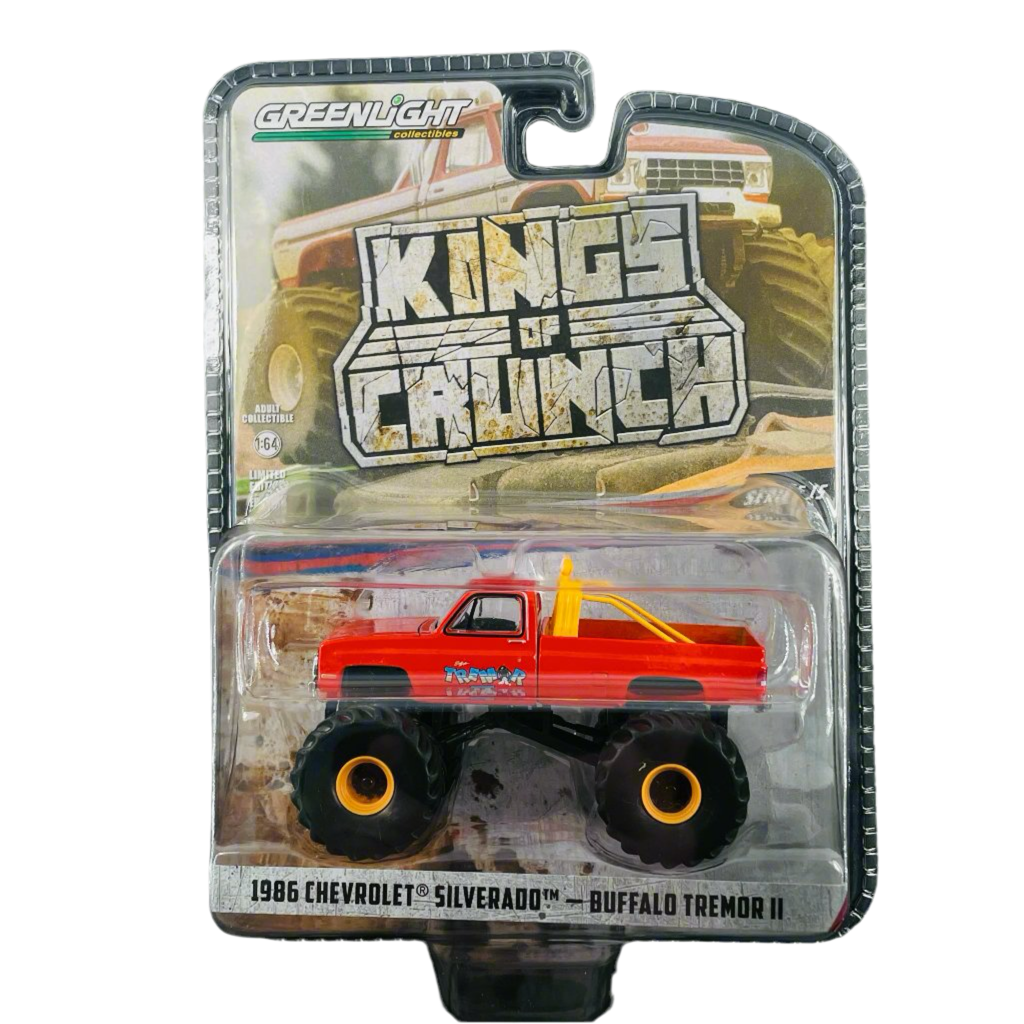 Greenlight 1 64 Diecast 1986 Chevy Silverado Buffalo Tremor II Kings of Crunch