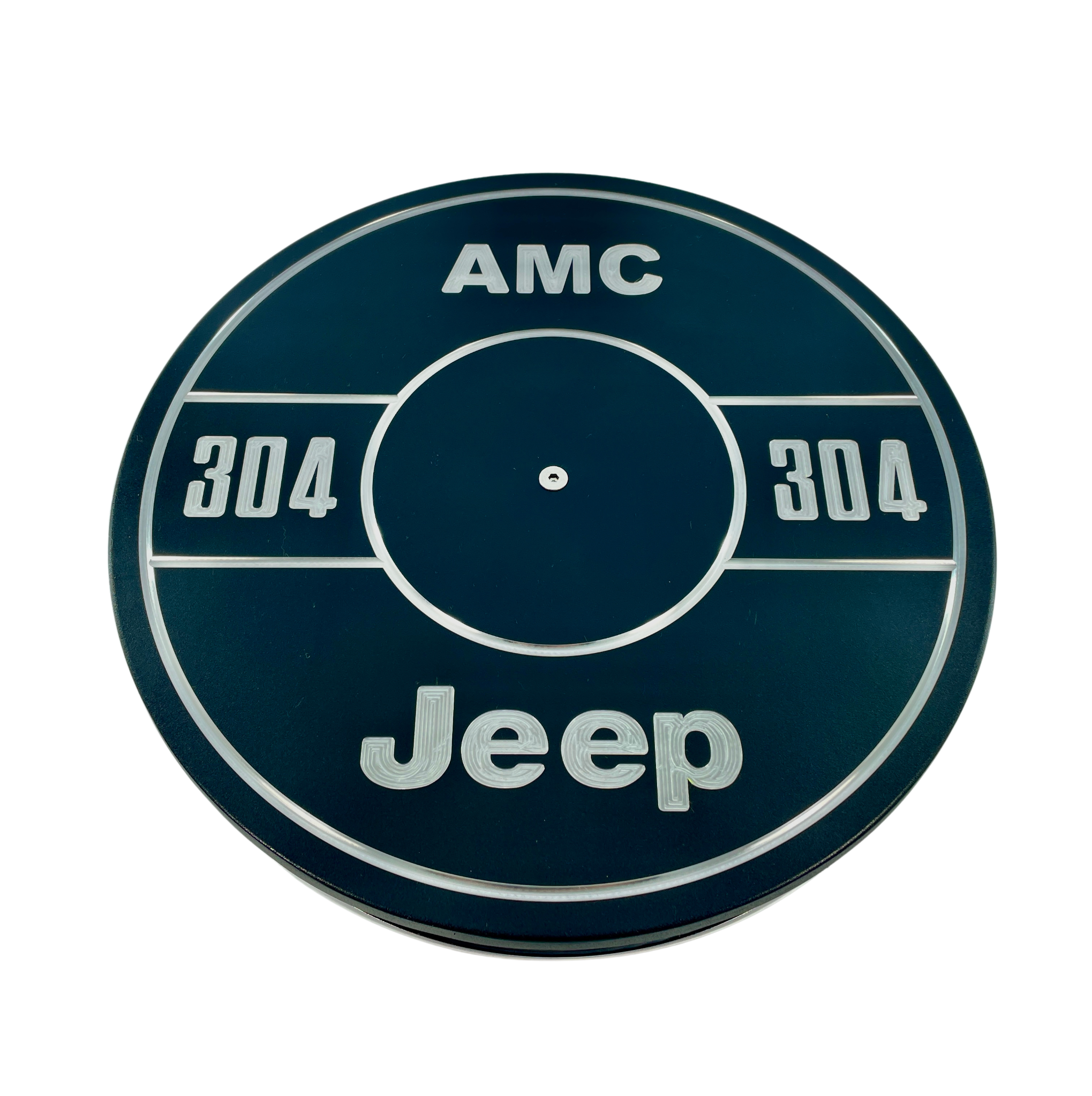 Benutzerdefinierte Gravur Luftreiniger Lid 14' Round Fits Jeep CJ AMC 304 V8 Motor