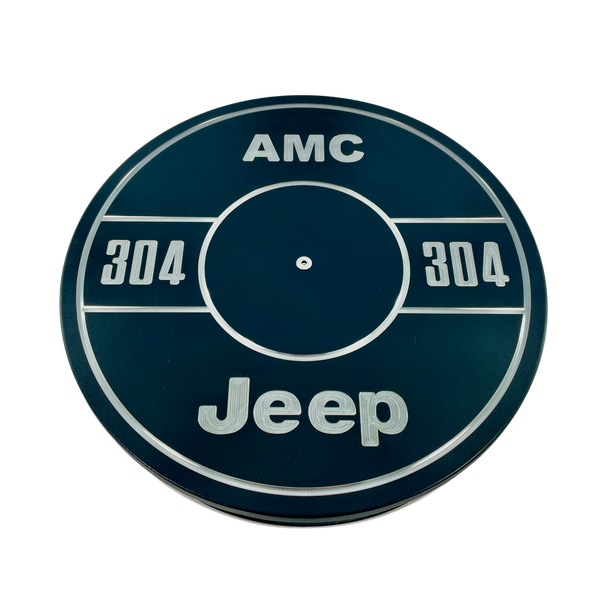 Benutzerdefinierte Gravur Luftreiniger Lid 14' Round Fits Jeep CJ AMC 304 V8 Motor